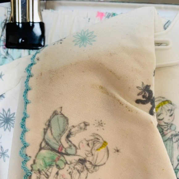 Disney Animators Collection Girls Frozen Pajama Set 7/8 NEW Top Bottom Cartoon - Picture 5 of 16